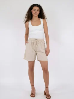 Shea Linen Shorts, Sand, 34
