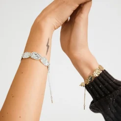 Shift Armbånd, Gold Plated, 17,5 cm