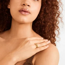 Shift 2-pak Ringe, Gold Plated