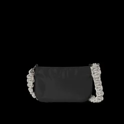 Shimmer Chain Crossbody, Black