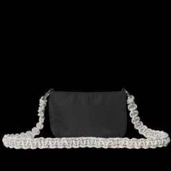 Shimmer Chain Crossbody, Black