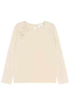 Sigga Rib Bluse, Gardenia, 146-152 cm