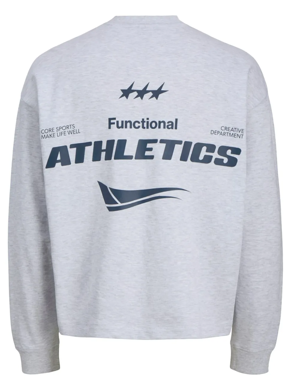 Signal Crew Neck Sweatshirt, White Melange, 164 cm