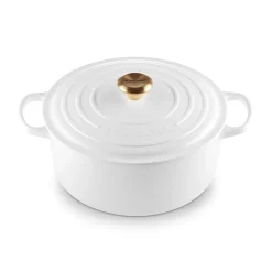 Signature Rund Støbejernsgryde, White, 6,7 L