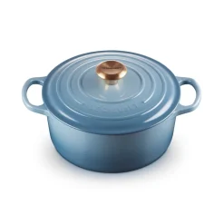 Signature Rund Støbejernsgryde, Chambray, 4,2 L