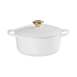 Signature Rund Støbejernsgryde, White, 4,2 L
