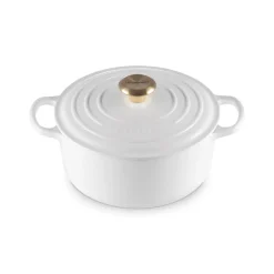 Signature Rund Støbejernsgryde, White, 4,2 L