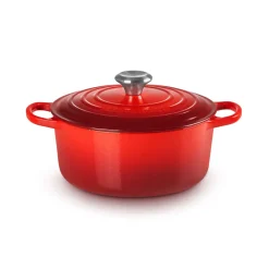 Signature Rund Støbejernsgryde, Cerise, 4,2 L