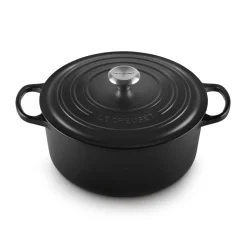 Signature Rund Støbejernsgryde, Matte Black, 6,7 L