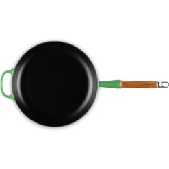Signature Støbejerns Stegepande Med Træhåndtag, Bamboo, Ø28 cm
