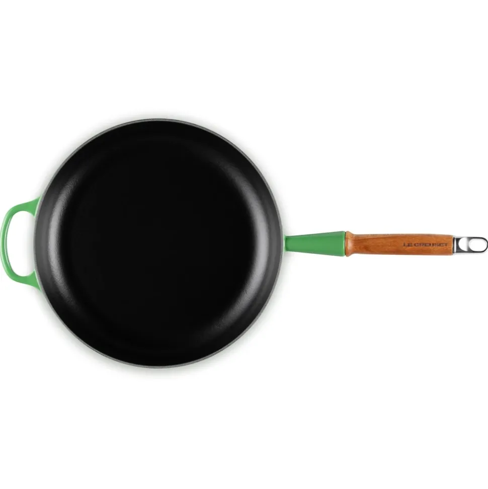Signature Støbejerns Stegepande Med Træhåndtag, Bamboo, Ø28 cm