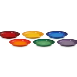Signature Stenstøjs 6-pak Frokosttallerkener, Rainbow, Ø22 cm