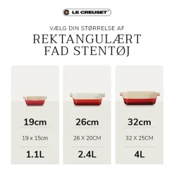 Signature Stentøj Heritage Rektangulært Ovnfast Fad, Chambray, 25x38 cm