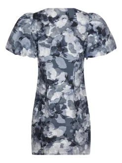 Sika Brocade Floral Kjole, Floral Grey, 36