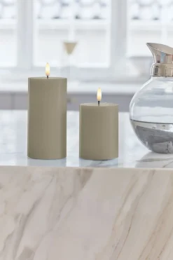 Sille LED Bloklys, Warm Grey