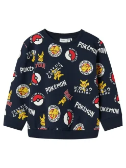 Silo Pokemon Sweatshirt, Navy Blazer, 104 cm