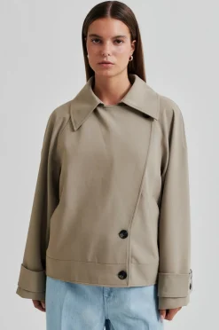 Silvie Trench Jakke, Fallen Rock, XL