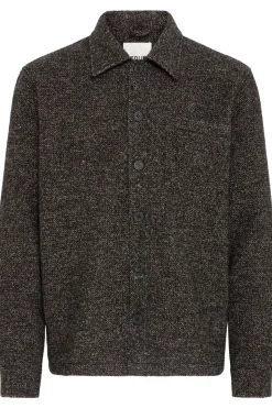 Simeon Overshirt, Slate Black Melange, XL