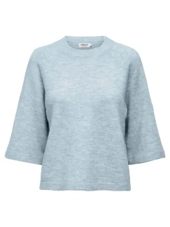 Simoni Striktrøje, Cashmere Blue, M