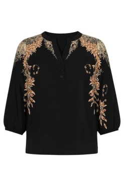 Sina Bluse, Black, XL