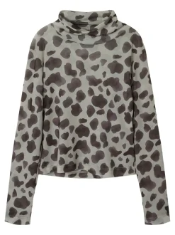 Sinna Bluse, Whitecap Gray Leo, 146-152 cm