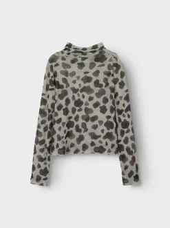 Sinna Bluse, Whitecap Gray Leo, 146-152 cm