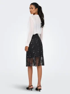 Sinna Lace Nederdel, Black, L