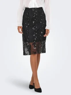 Sinna Lace Nederdel, Black, L