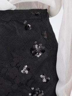 Sinna Lace Nederdel, Black, L