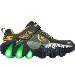 Skech-O Saurus Lights 2.0 Sneakers, OLV/Grøn, 33
