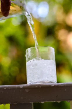 Sky Blue Sand 4-pak Vandglas, Klar, 32 cl