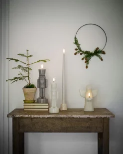 Slim LED 2-pak Kronelys, Nordic White