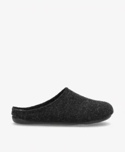 Slippers, Dark Grey, 34