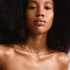 Sloan Halskæde, Gold Plated, 38+12 cm