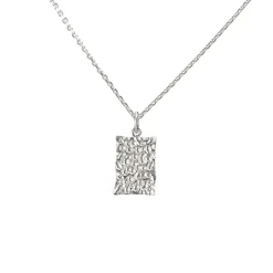 Small Krystal Halskæde, Silver, 42-45 cm