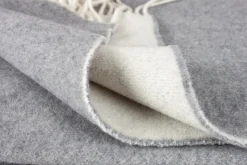 Smilla Uldplaid, Grå/ Sand, 130x190 cm