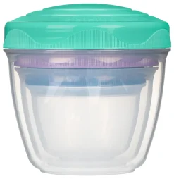 Snack 'N' Nest To Go 3-pak Plastikbøtte, Multi