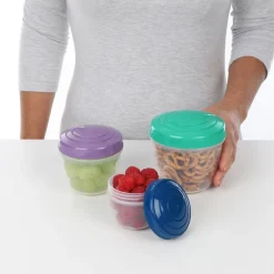 Snack 'N' Nest To Go 3-pak Plastikbøtte, Multi