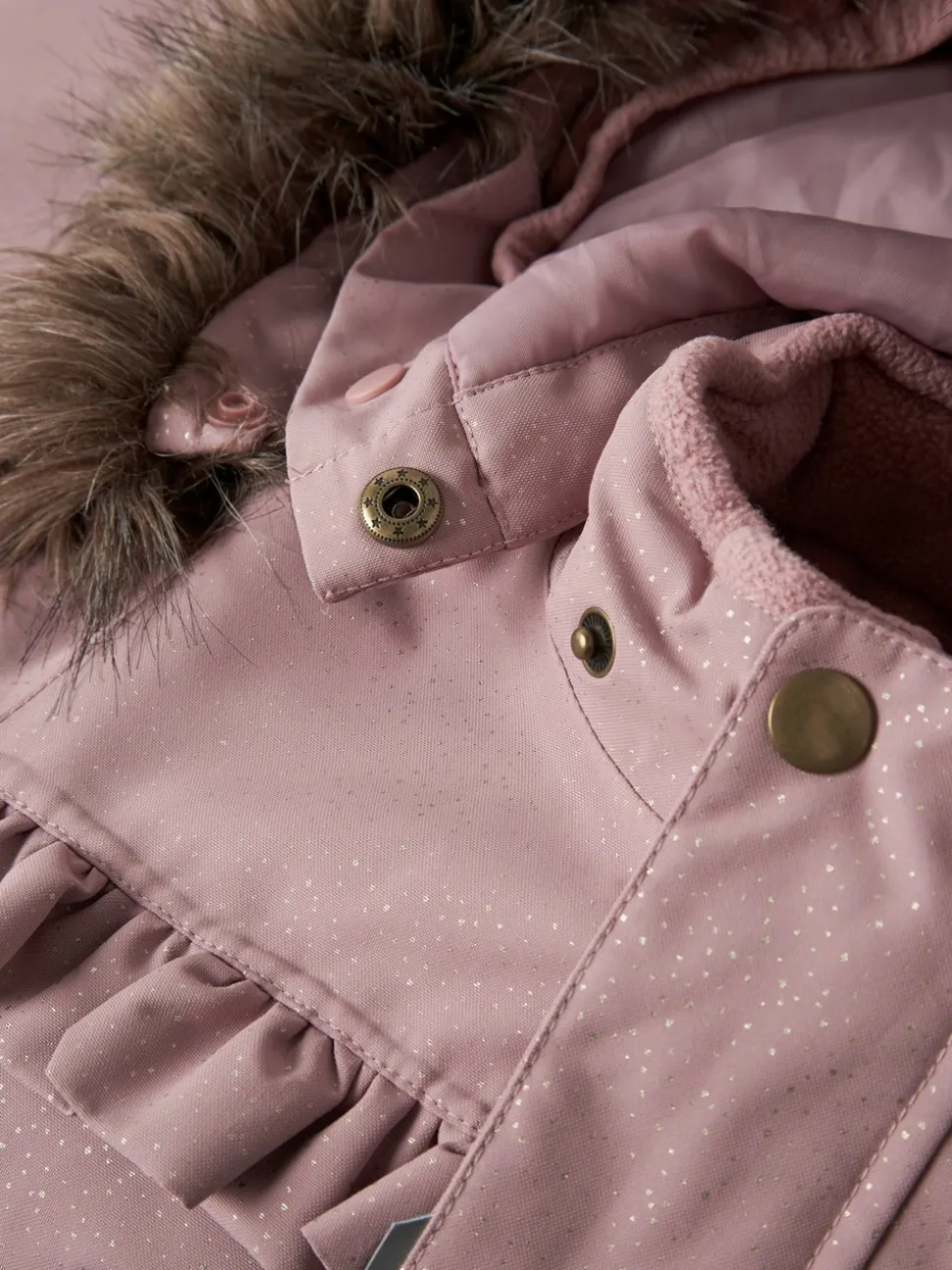 Snow 10 Glitter Flyverdragt, Woodrose, 104 cm