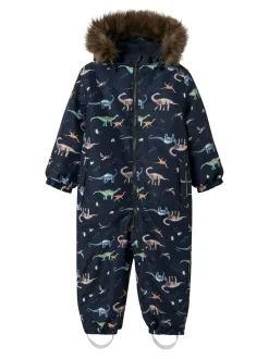 Snow10 Flyverdragt, Dark Sapphire Dino Earth, 128 cm