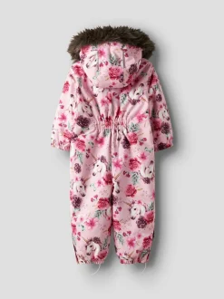 Snow10 Flyverdragt, Parfait Pink Floral Unicorn, 80 cm
