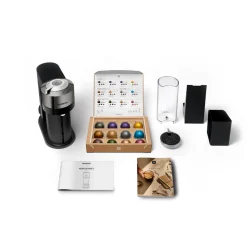 SNV 540 DCR Vertuo Next Deluxe Kaffemaskine, Dark Chrome