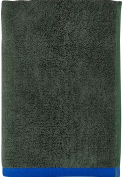 Soft Håndklæde, Dark Olive/Light Blue, 70x133 cm