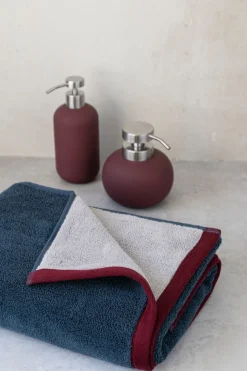 Soft Håndklæde, Midnight Blue/Light Grey, 70x133 cm