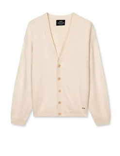 Soft Yarn Vilhelm Knit Cardigan, Seedpearl, XL