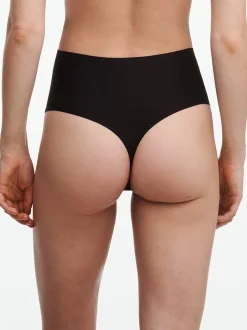 Softstretch Højtaljede String Trusser, Black