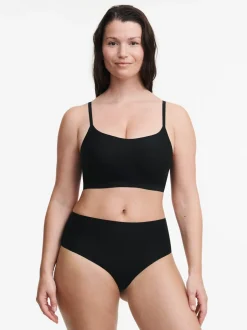 Softstretch Højtaljede String Trusser, Black