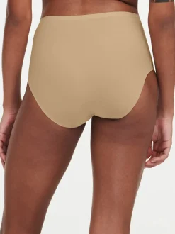Softstretch Højtaljede Trusser, Nude