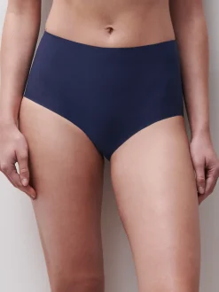 Softstretch Højtaljede Trusser, Marine Blue