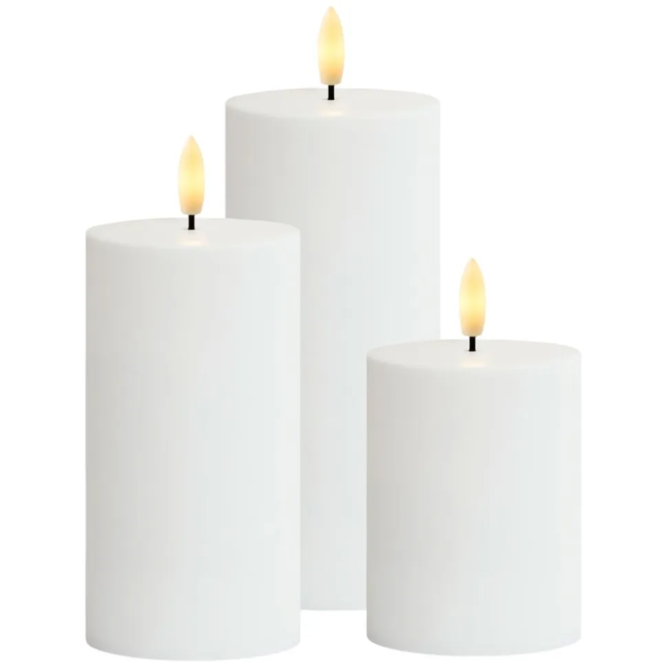 Solar Sille 3 stk. sæt, Hvid